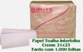 Interfolha 2 Dobras - CREME Medida 23 x 21